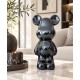 Luxe Ceramic Bear 18 cm zwart 